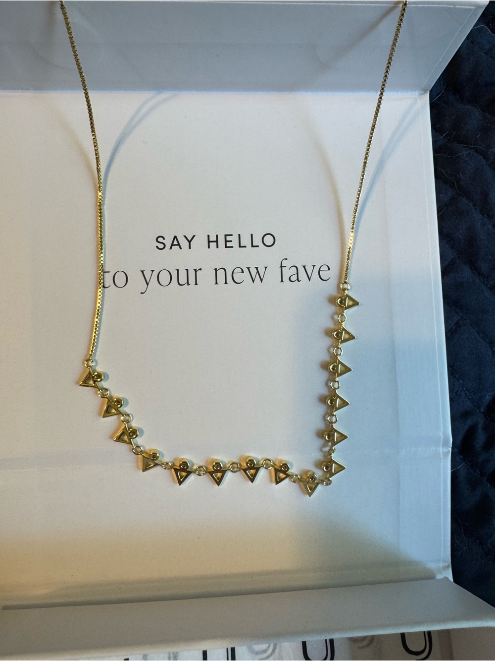 Uncommon James Gold Triangle Link Necklace